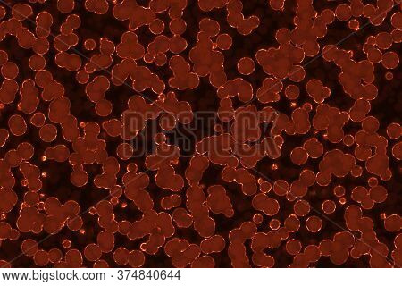 Design Beautiful Many Bio Cells Computer Graphic Texture Or Background Illustration