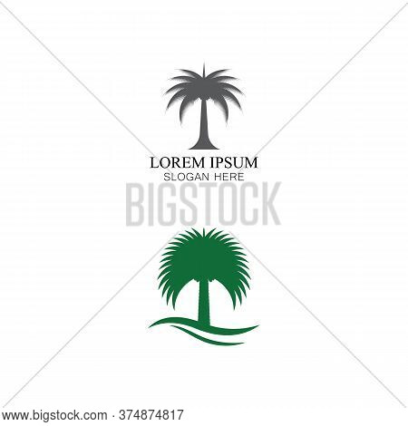 Dates Tree  Logo Template Vector Symbol
