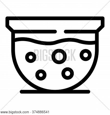 Hot Tub Icon. Outline Hot Tub Vector Icon For Web Design Isolated On White Background