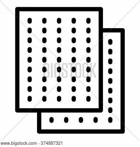 Soundproof Wall Icon. Outline Soundproof Wall Vector Icon For Web Design Isolated On White Backgroun