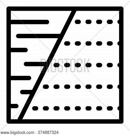 Soundproof Foam Icon. Outline Soundproof Foam Vector Icon For Web Design Isolated On White Backgroun