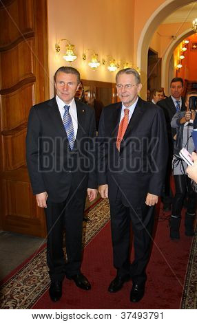 Serhii Bubka y Jacques Rogge