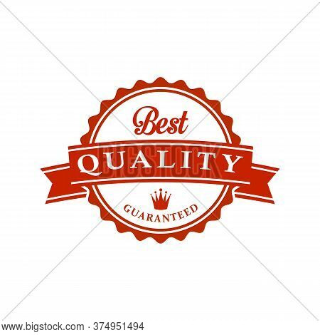 Best Quality Label Certified Illustrations, Quality Label Icon Vector Design, Quality Guaranteed Iso