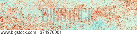 Abstract Red, Orange, Celadon And Aquamarine Colors Background For Design.