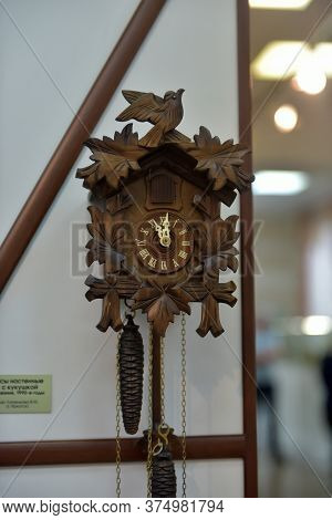 Russia, Angarsk. 02/01/2018 Museum Of The Ancient Clock.