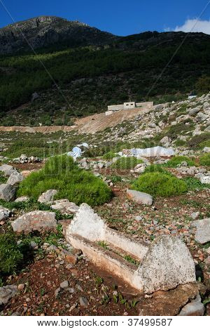 Mezarlık Rif Dağları,: Chefchaouen, Morocco