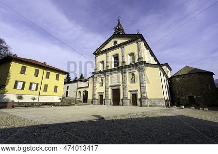 Exterior Of The Historic Sant Eufemia Church At Oggiono, Lecco Province, Lombardy, Italy