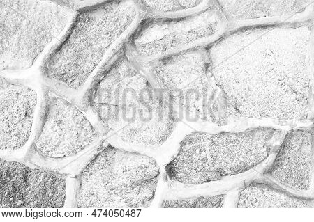 Texture Of White Stone Surface As Background