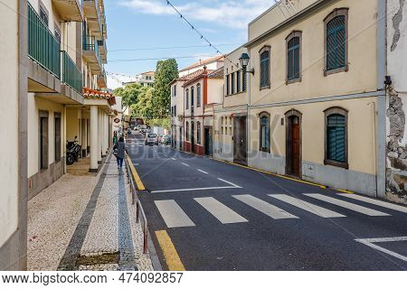 Typical Architecture In Funchal, Madeira Island, Portugal