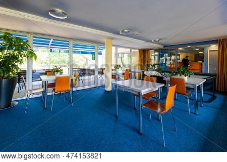 Wroclaw, Poland - June 2022: The Interior Of The Historic Park Hotel, Which Is Part Of The Training