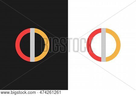 Letter C, I, And D Combine Unique Logo Vector Illustration. Cd Letter Mark Logo Template With Smart 