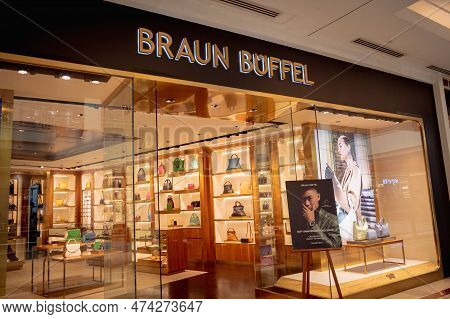 Kuala Lumpur, Malaysia - December 04, 2022: Braun Buffel Brand Retail Shop Logo Signboard On The Sto