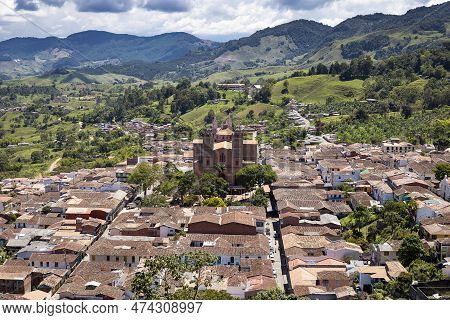 Jerico, Antioquia - Colombia - April 3, 2023. Municipality Of Colombia, Located In The Southwestern 