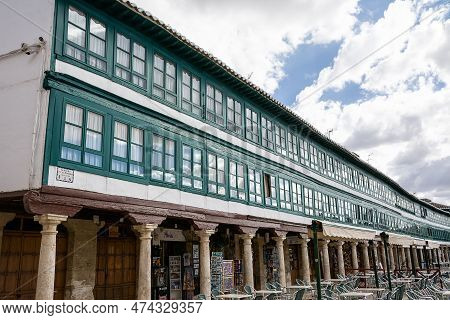 Closed Balconies (galleries) In The Main Square Of Almagro (spain)