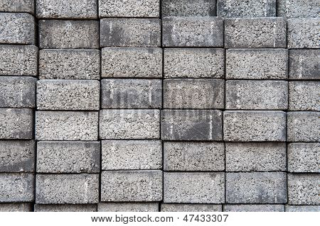 Gray Square Pavement Cement Bricks
