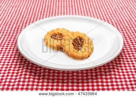Biscotti sulla piastra