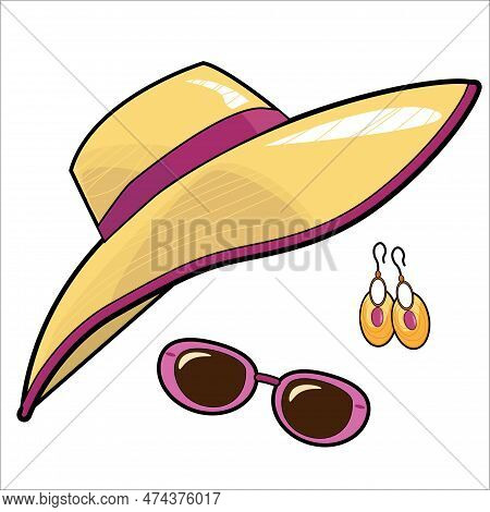 Vector Seamless Pattern Summer Vacation Beach Sia