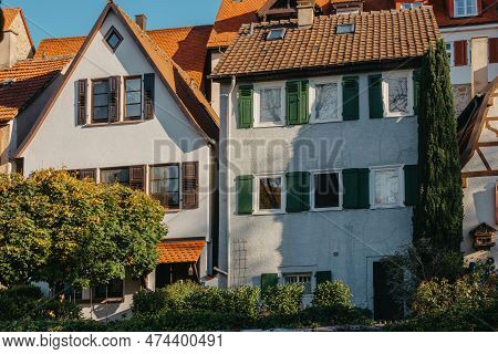 Old National German Town House In Bietigheim-bissingen, Baden-wuerttemberg, Germany, Europe. Old Tow