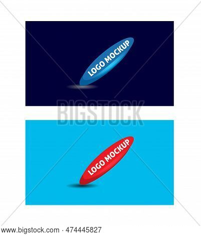 Cream Box Logo Mockup, Logo Mockup, Mockup Isolated Design, 3d Mockup, Sign, Company, Corporate, Moc