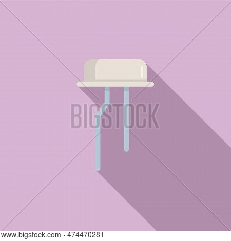 Diode Icon Flat . Led Light. Semiconductor Component