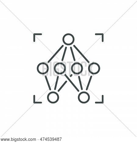 Neural Network Vector Future Technology Concept Outline Icon Or Symbol