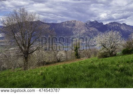 View Of Annone Lake From Colle Brianza