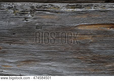 Big Brown Wood Plank Wall Texture Background. Laerdal, Noway. July 2019
