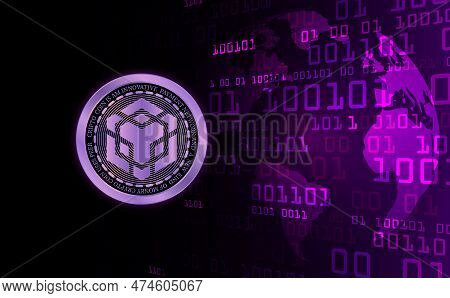 Binance-bnb Virtual Currency Images. 3d Illustrations. Bnb Coin Logo.