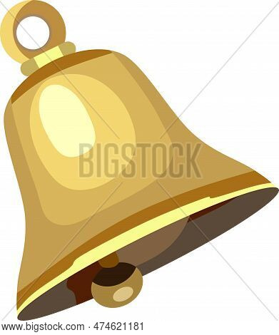 Big Bell Metal Instrument Chuch Temple Vector