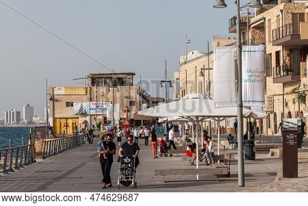 Tel Aviv, Israel - Circa May 2018: Beautiful View Of Tel Aviv Old Jaffa In Israel Circa May 2018 In 