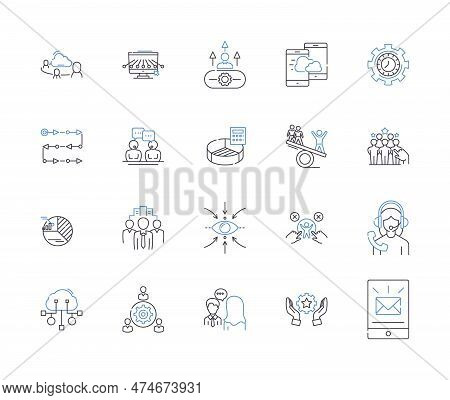 Personal Development Outline Icons Collection. Growth, Learning, Self-improvement, Goals, Reflection