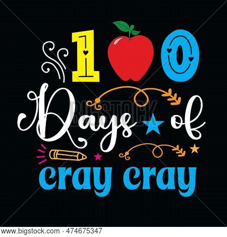 100 Day Of School Svg T-shirt Design,retro 100 Day Of School Svg T-shirt Design, 100 Day Of School