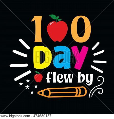 100 Day Of School Svg T-shirt Design,retro 100 Day Of School Svg T-shirt Design, 100 Day Of School