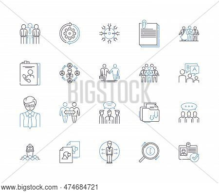 Management Brainstorming Outline Icons Collection. Brainstorming, Management, Planning, Ideas, Produ