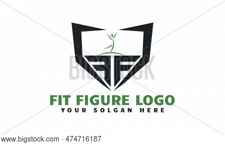 Ff Health Icon, Black Color Fitness Symbol, Design, Illustration, Social, Person, Creative, Concept,
