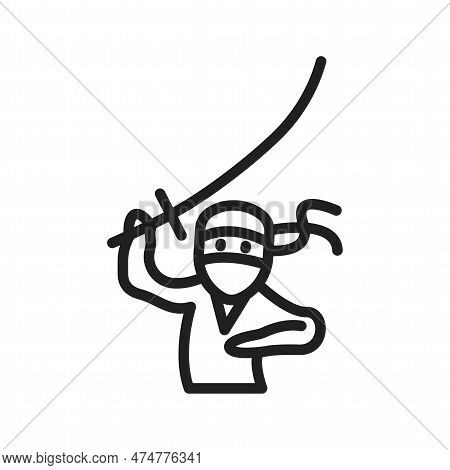 Kenjutsu Icon Vector Image. Suitable For Mobile Apps, Web Apps And Print Media.