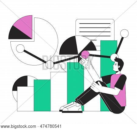 Optimize Startup Workflow Flat Line Concept Vector Spot Illustration
