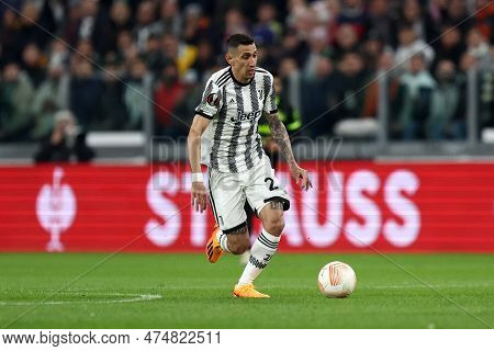 Angel Di Maria Of Juventus Fc During The Uefa Europa League Quarter-final Match Beetween Juventus Fc