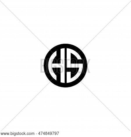 Letter Hs Logo Design Vector Template. Initial Hs Letter Design Vector Illustration.
