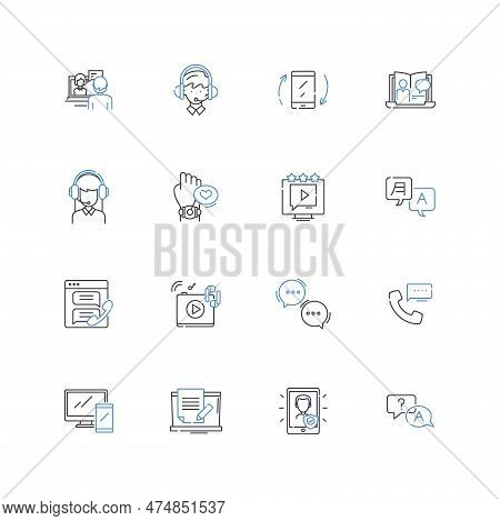 Delivery Line Icons Collection. Courier, Transport, Distribution, Shipping, Fulfillment, Dispatch, P