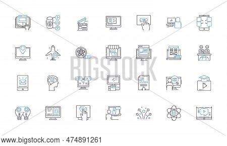 Nerk Software Line Icons Collection. Innovative, Streamlined, Intuitive, Dynamic, Comprehensive, Fle