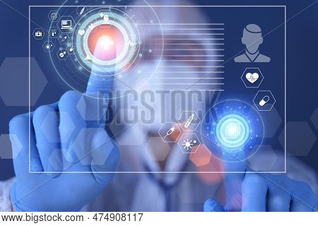 Medical Technology In Clinic Or Hospital. Treatment And Use Of Computer Technologies In Medicine.