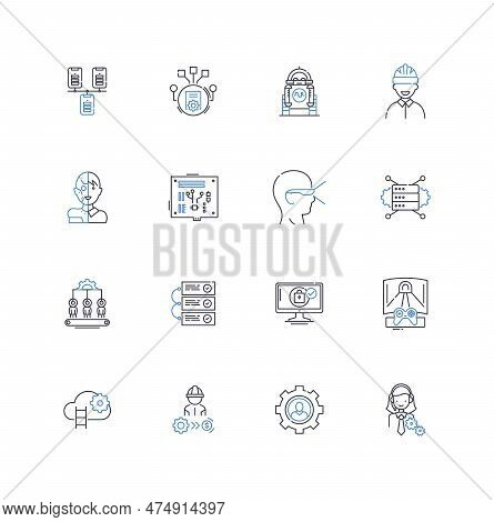 Sophistication Line Icons Collection. Elegance, Refinement, Class, Luxury, Style, Grace, Taste Vecto