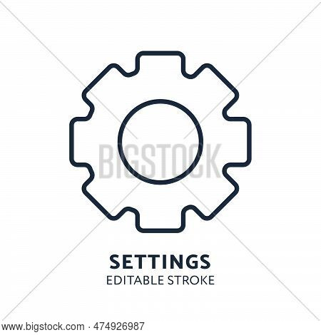 Settings Icon Set. Ui Settings Button. Stock Vector Collection.