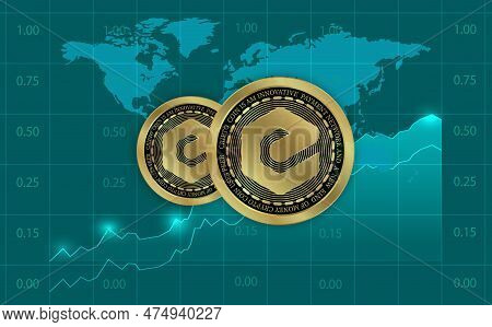 Images Of The Ecash-xec Virtual Currency. 3d Illustrations