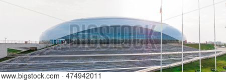Sirius, Russia - August 25, 2022: Big Ice Palace - Panorama