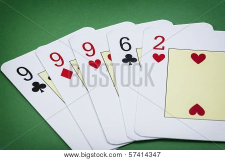 Poker hand call Tercia