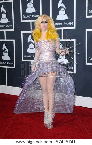 Lady Gaga at the 52nd Annual Grammy Awards - Arrivals, Staples Center, Los Angeles, CA. 01-31-10