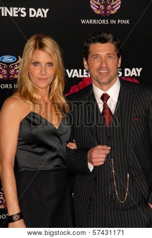 Patrick Dempsey and wife at the 
