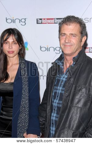 Oksana Grigorieva and Mel Gibson  at the Hollywood Reporter's Nominee's Night at the Mayor's Residence, presented by Bing and MSN, Private Location, Los Angeles, CA. 03-04-10